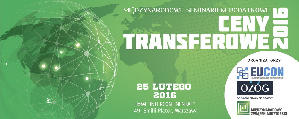 В Варшаве состоится международный семинар по трансфертному ценообразованию