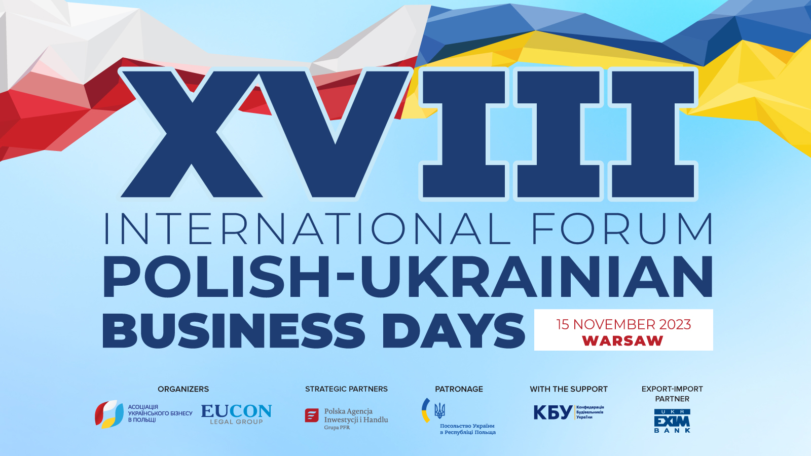 XVIII International Forum „Polish-Ukrainian Business Days“: registration is open!